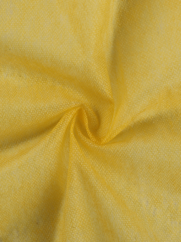 Entoilage non tissé fusible de vêtement de haute qualité de couleur légère de polyester+nylon jaune